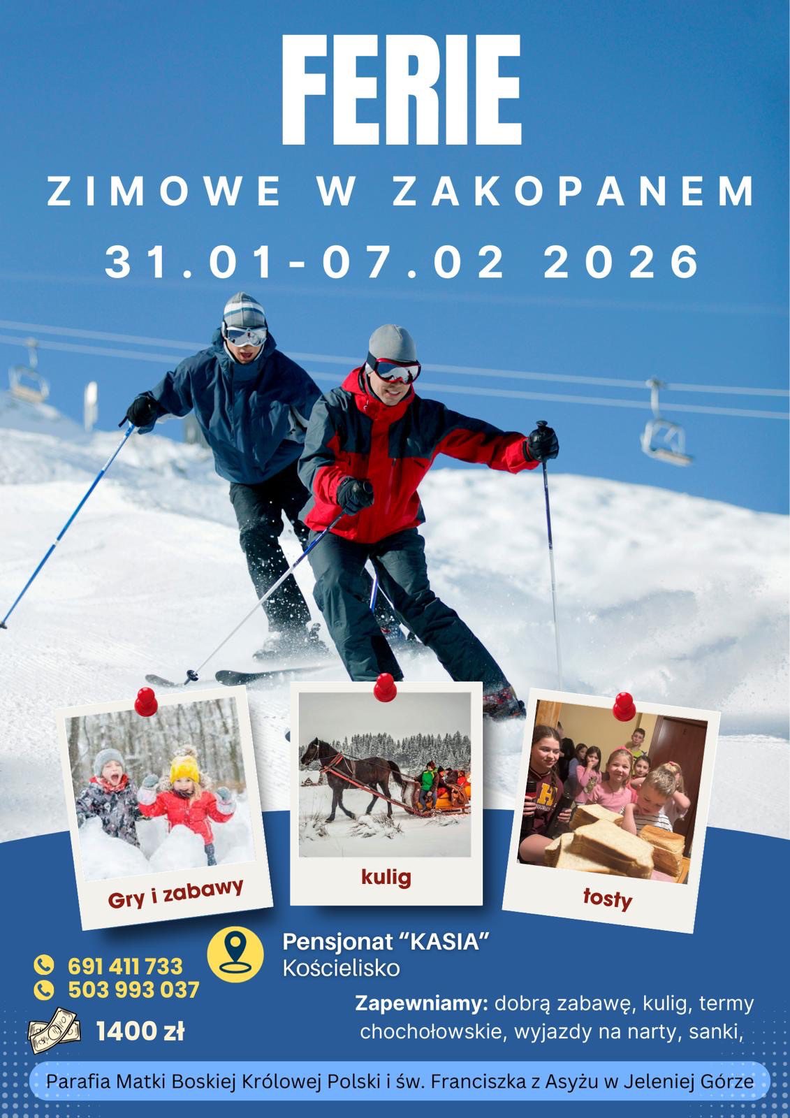 Ferie 2026- Zimowisko